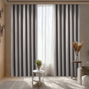 Draperie din Velur Raiat  Sonil Blackout 85% Verde Nil