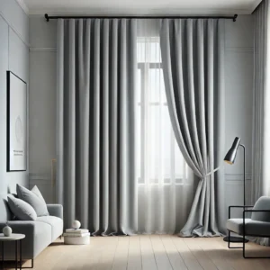 Draperie Uni Diamond Blackout 90% Gri Light