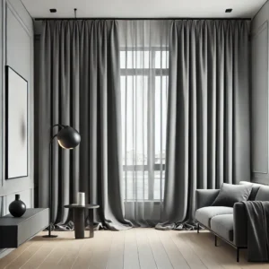 Draperie Uni Diamond   Blackout 90% Gri Antracit