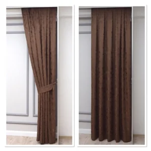 Draperie de Textura  EYFEL  Maro 20194 L2m/H2.75 m cu Rejansa de 6 cm