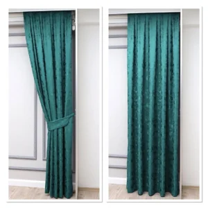 Draperie EYFEL Turcuaz 20194 L5mt/L2.73mt cu Rejansa de 10 cm