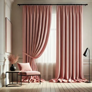 Draperie Uni Diamond   Blackout 90% Roz Pudra