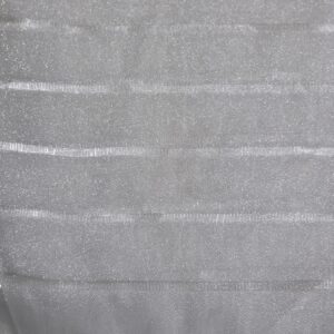 Perdea  Organza Crem cu Sclipici si cu Dungi L8m/H2.40 cu Rejansa 8 cm