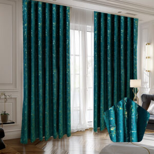 Draperie Luxury Capetown Velvet Blackout 80 % Turcoaz