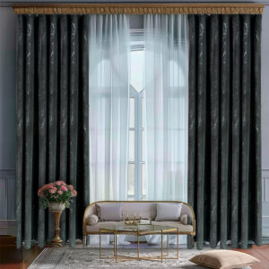 Draperie Luxury Guernica Blackout 80 % Gri L1.90m/H2.70m cu Rejansa de 8 cm