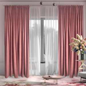 Draperie de Catifea Blackout 70% Rose