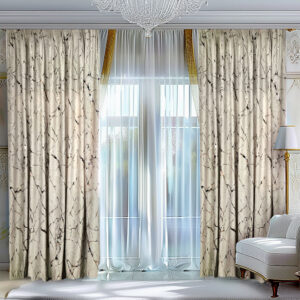 Draperie Luxury Emerald Blackout 80% Crem Light L3.40m/H2.55m cu Capse