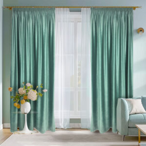 Draperie de Catifea Blackout 70% Verde Menta Light