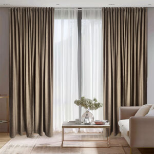 Draperie de Catifea Semi-Opaca 70% Bej