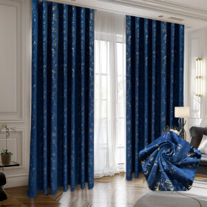 Draperie Luxury Capetown Velvet Blackout 80 % Albastru