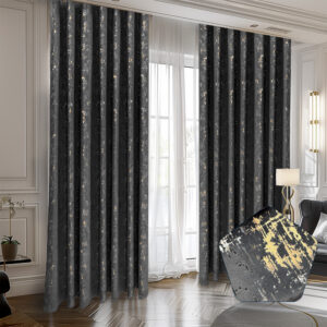 Draperie Luxury Capetown Velvet Blackout 80 % Gri