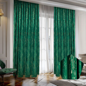 Draperie Luxury Guernica Blackout 80 % Verde L2m/H2.75m cu Rejansa de 6cm