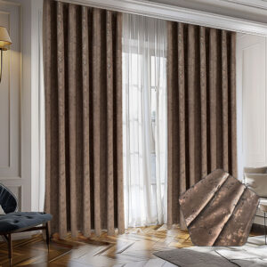 Draperie Luxury Capetown Velvet Blackout 80 % Bej