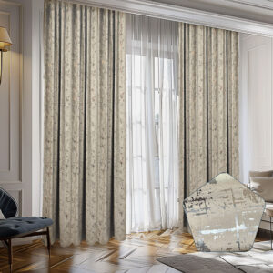 Draperie Luxury Capetown Velvet Blackout 80 % Crem