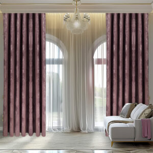 Draperie Luxury Guernica Blackout 80 % Lila L5m/H2.40m cu Rejansa de 6cm