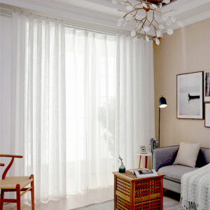 Perdea Keten In  Gros Alb Neon L2.90m/H2.45m cu Rejansa de 8 cm