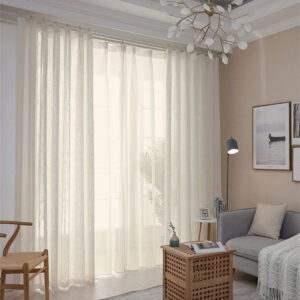 Perdea Keten In Sable Cream L3m/H2.50m cu Rejansa de cm