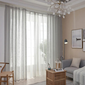 Perdea Keten In Sable Gri L3.90m /H2 m Rejansa 6 cm