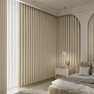 Draperie de Textura Groasa 95% Blackout Crem L3m/H2.75m cu Rejansa de 6cm