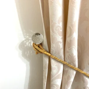 Set 2 Bucati Accesoriu Prindere In Perete Pentru Draperii Cristal/ Metal