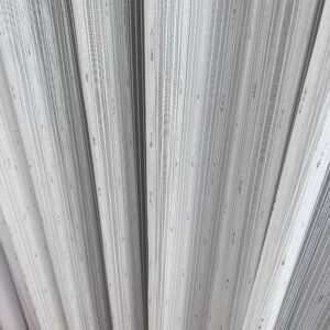 Perdea cu Model Dungi Sclipici  Argintiu L3m/H2.35m cu Rejansa de 6cm