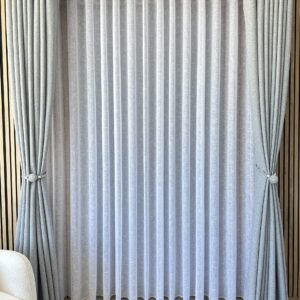 Perdea Keten In Gros Alb