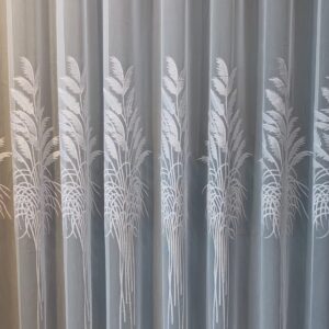 Perdea din Bambus cu Broderie Fină Albă 48077