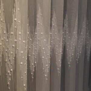 Perdea din Bambus cu Broderie Fină Albă 12624