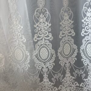 Perdea Reina cu Broderie Imperiala Crem 25PR088