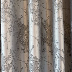 Draperie Eleganta Gri Deschis  Cu Imprimeu Oglinda Sparta