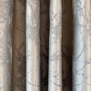 Draperie Eleganta Grej Cu Imprimeu Oglinda Sparta