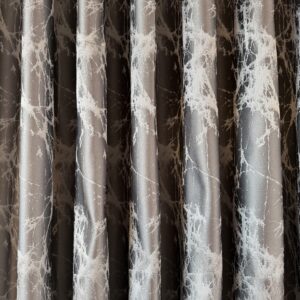 Draperie Elegantă Gri Deschis cu Imprimeu Oglindă Spartă L5m/H2.60m cu Rejansa Wave