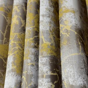 Draperie Elegantă Bella cu Textură Fină Galben Muștar L4.70m/H2.60m cu Rejansa Wave