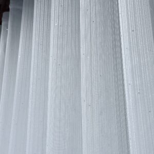 Perdea Striată cu Paiete Argintii Cristalia L5m/H2.60m cu Rejansa Wave