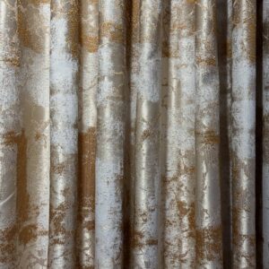 Draperie Elegantă Bella cu Textură Fină Crem/Auriu