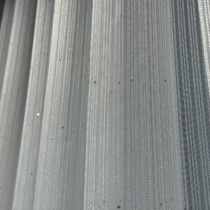 Perdea Striată cu Paiete Aurii Cristalia L5m/H2.50m cu Rejansa de 8 cm