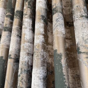 Draperie Elegantă Bella cu Textură Bej / Verde Inchis