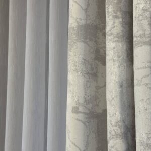 Draperie Elegantă Bella cu Textură Gri Deschis