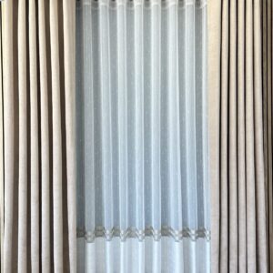 Perdea Ploita cu Dunga Cappucino