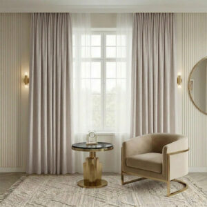 Draperie de Catifea Texturata Valencia Blackout 90% Grej