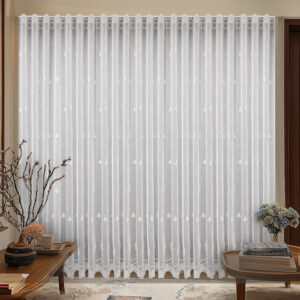 Perdea Lux  Amelia cu Broderie  Alb  24NO135(12246)