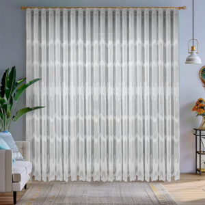 Perdea Rafinata Elodia cu Broderie  Alb 12740