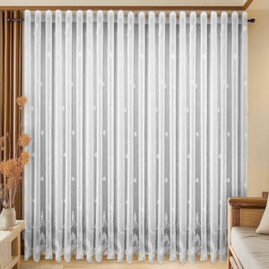 Perdea Anisia cu Broderie Decorativa Gri 24419