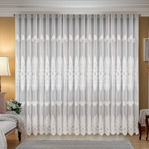 Perdea Elly cu Broderie Extra Alb