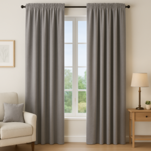 Draperie de Catifea Amsterdam Blackout 90% Gri Antracit L3m/H2,45m cu Rejansă de 6 cm (copie)