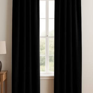 Draperie de Catifea Amsterdam Blackout 90% Negru