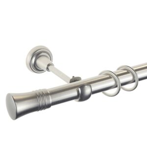 Capri – set galerie metalica simpla Crom Mat  25 mm