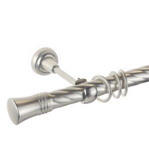 Capri – set galerie metalica simpla, teava Twister Crom Mat  25 mm