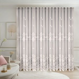 Perdea NISSA cu Broderie Regala Crem 25PR029K