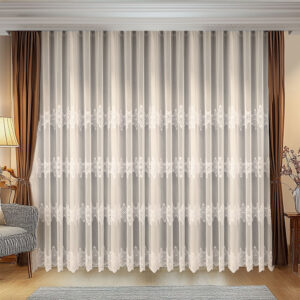 Perdea Carina cu Broderie Eleganta Crem 12710